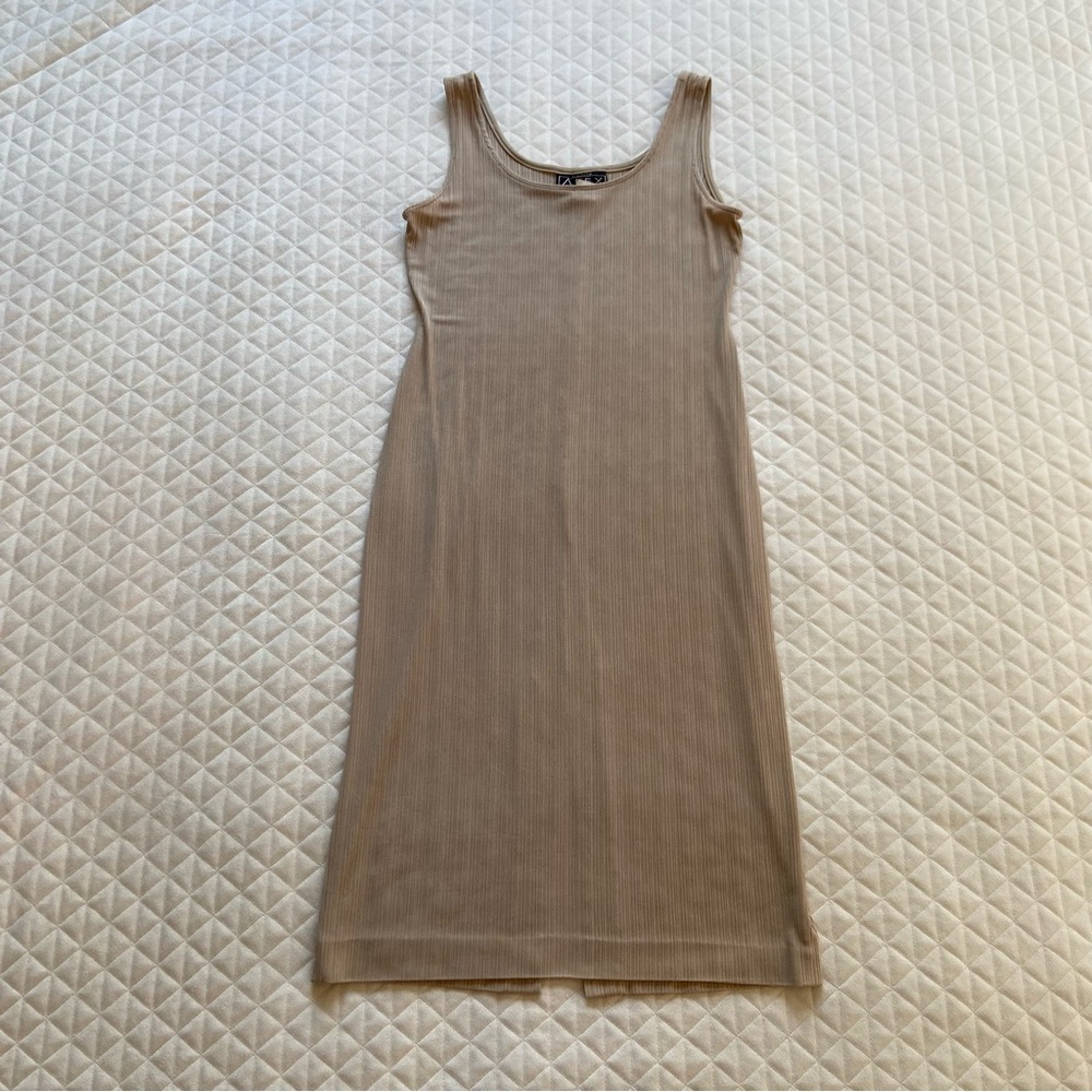 Vintage Petite Alex Evening Womens 6P Ribbed Midi Made In USA Capsule Wardrobe